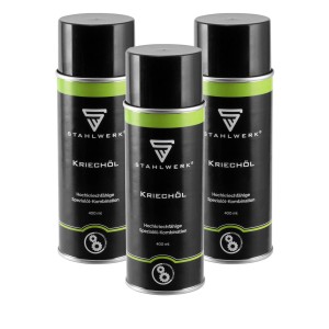 STAHLWERK Kriechöl 3er Set, 400ml Dosen für Löt- & Schweißgeräte Zubehör.
