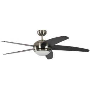Deckenventilator Melton Nickel-Wenge mit Beleuchtung und Fernbedienung, 132 cm Durchmesser.