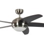 Deckenventilator Melton Nickel-Wenge mit Beleuchtung und Fernbedienung, 132 cm Durchmesser.