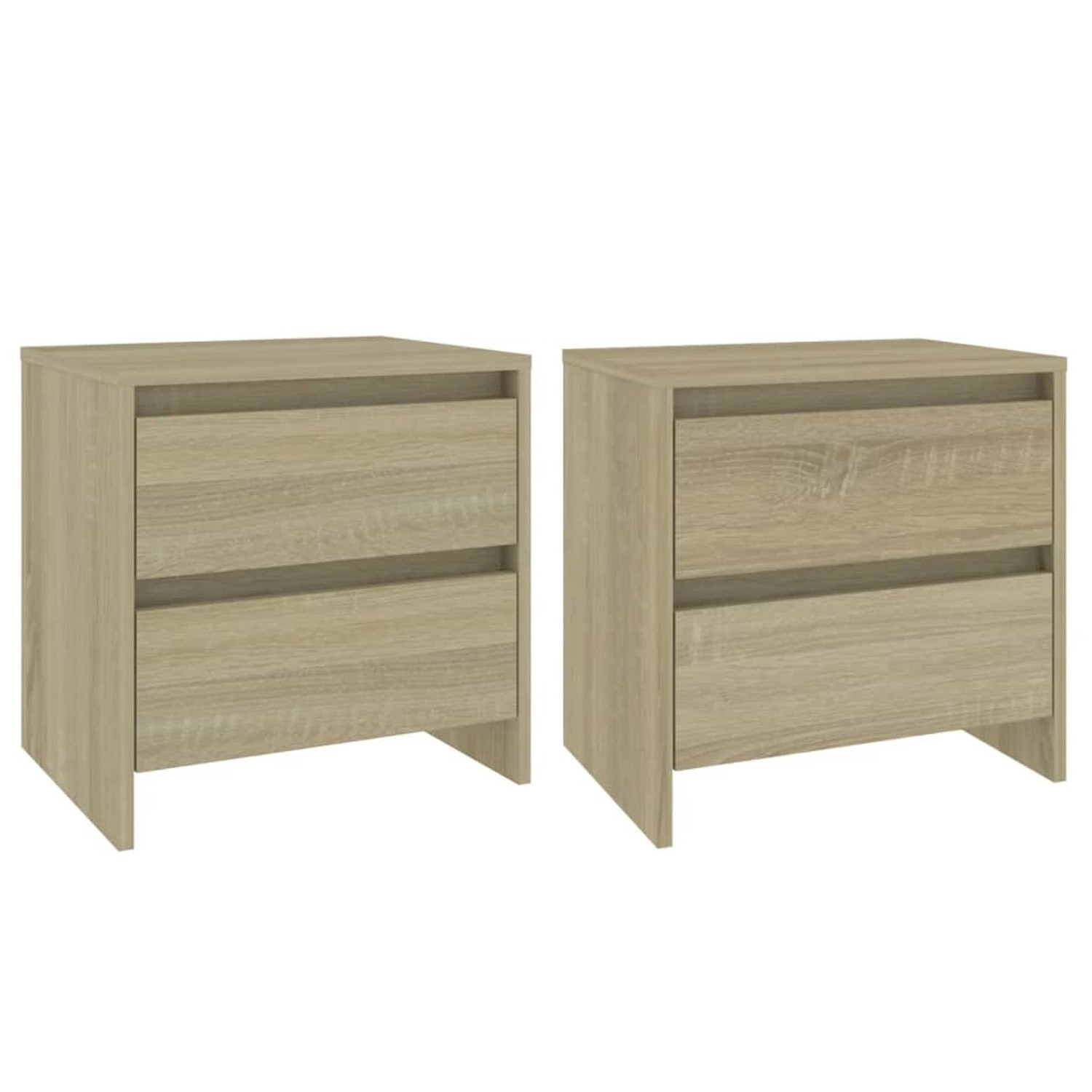 vidaXL Nachttische 2 Stk, Sonoma-Eiche 45x34,5x44,5 cm Holzwerkstoff 809852