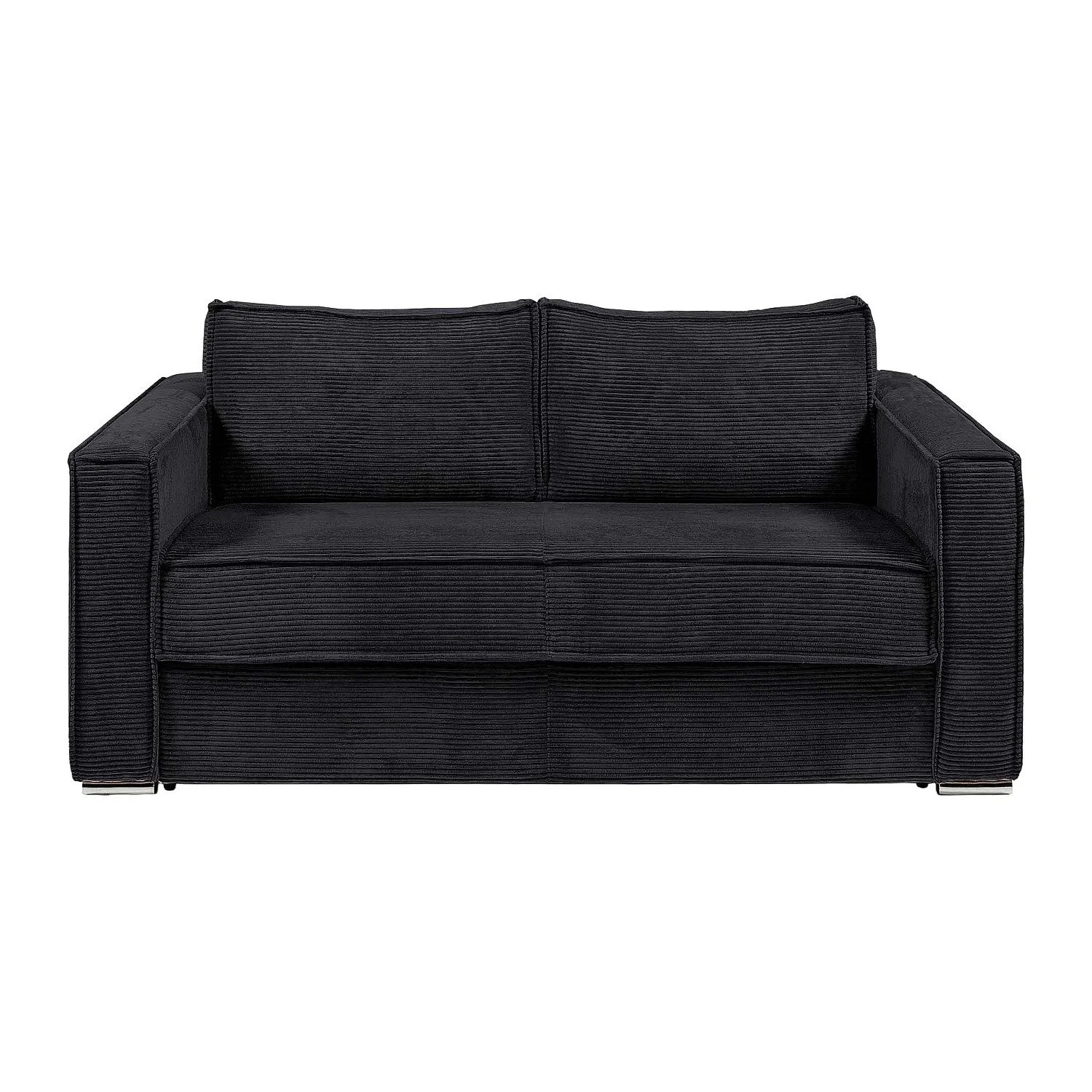Vente-unique Schlafsofa Loreto Schwarz 195 cm