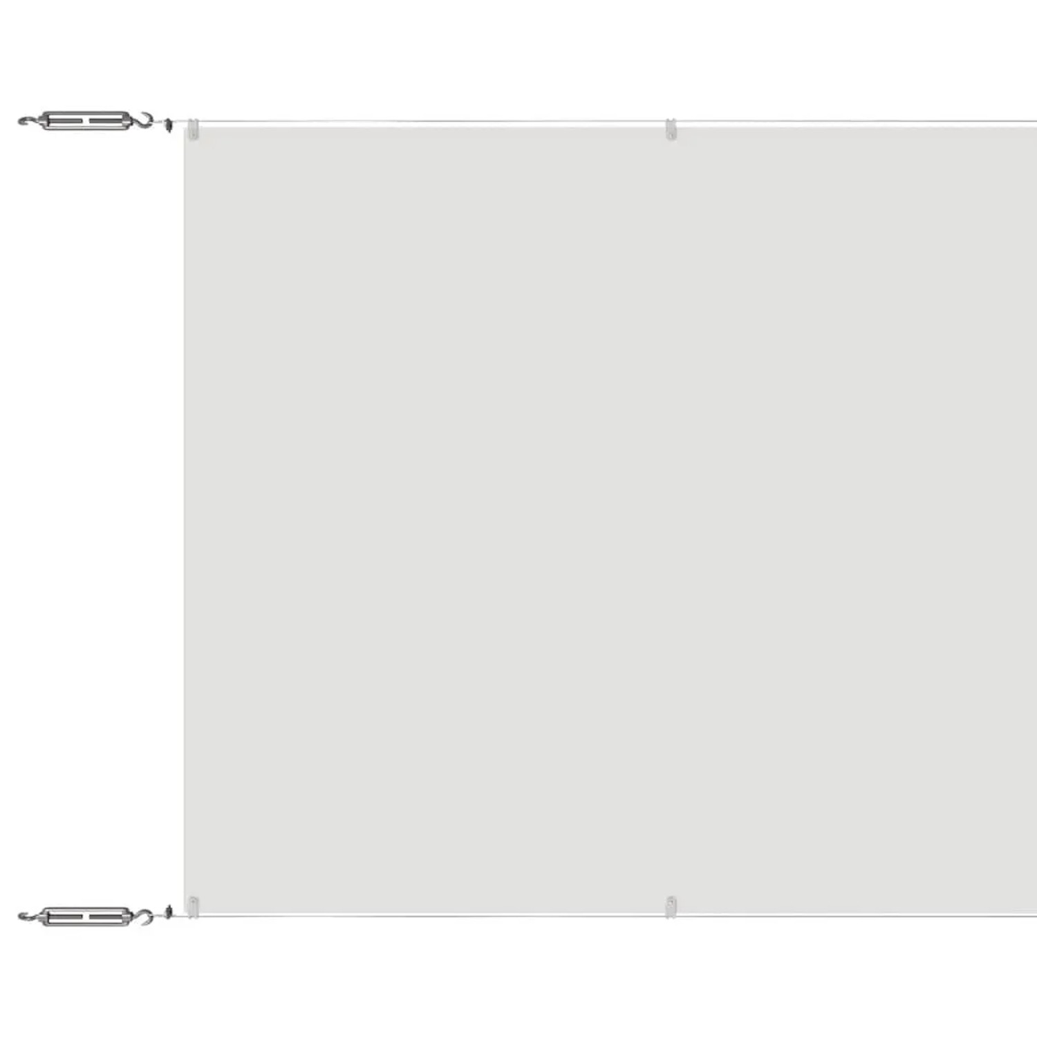 vidaXL Senkrechtmarkise Weiß 140x1200 cm Oxford-Gewebe 148170