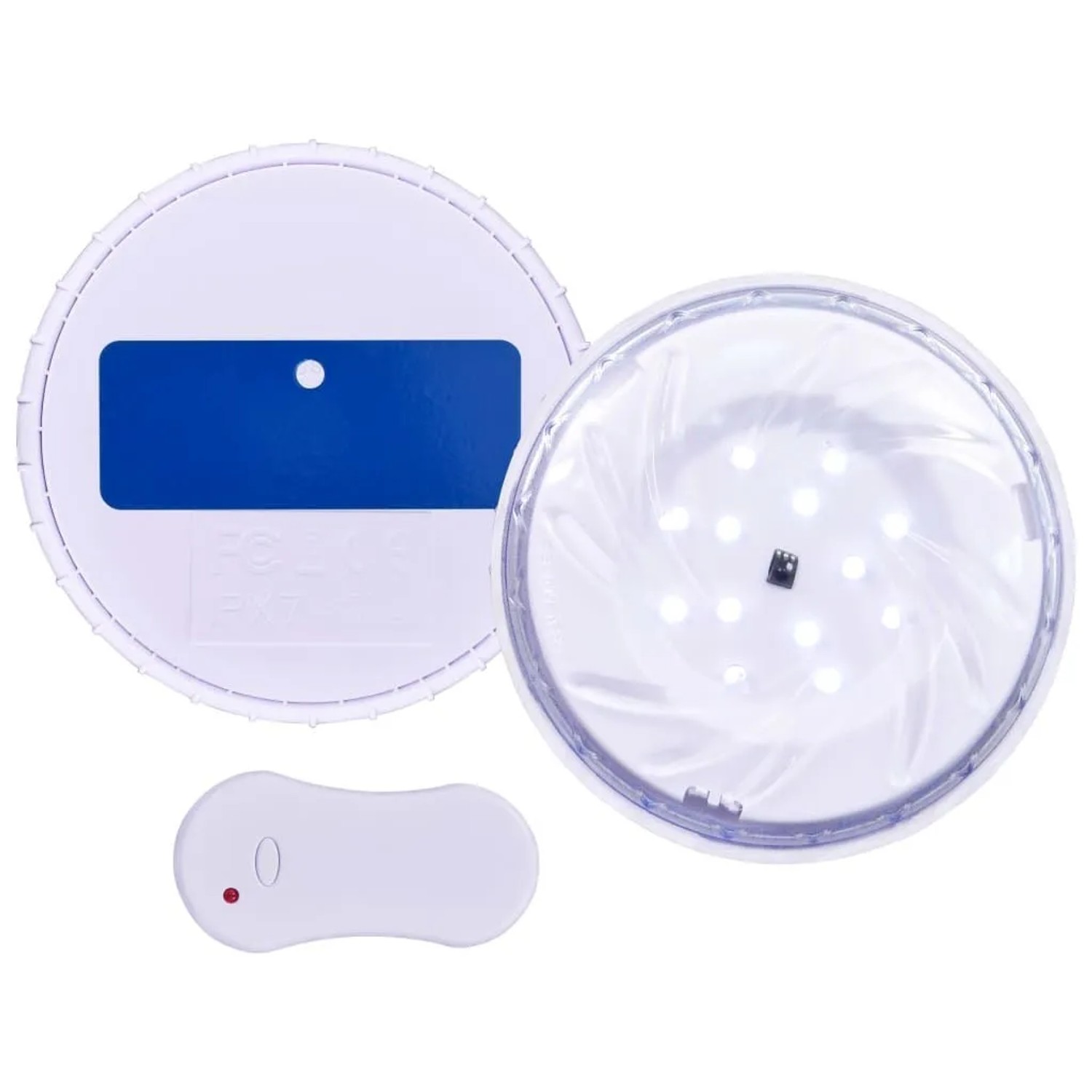 vidaXL Unterwasser-LED-Poollampe mit Fernbedienung Weiß 92296