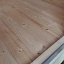 Innenansicht Weka Designhaus mit Holzboden und Türrahmen