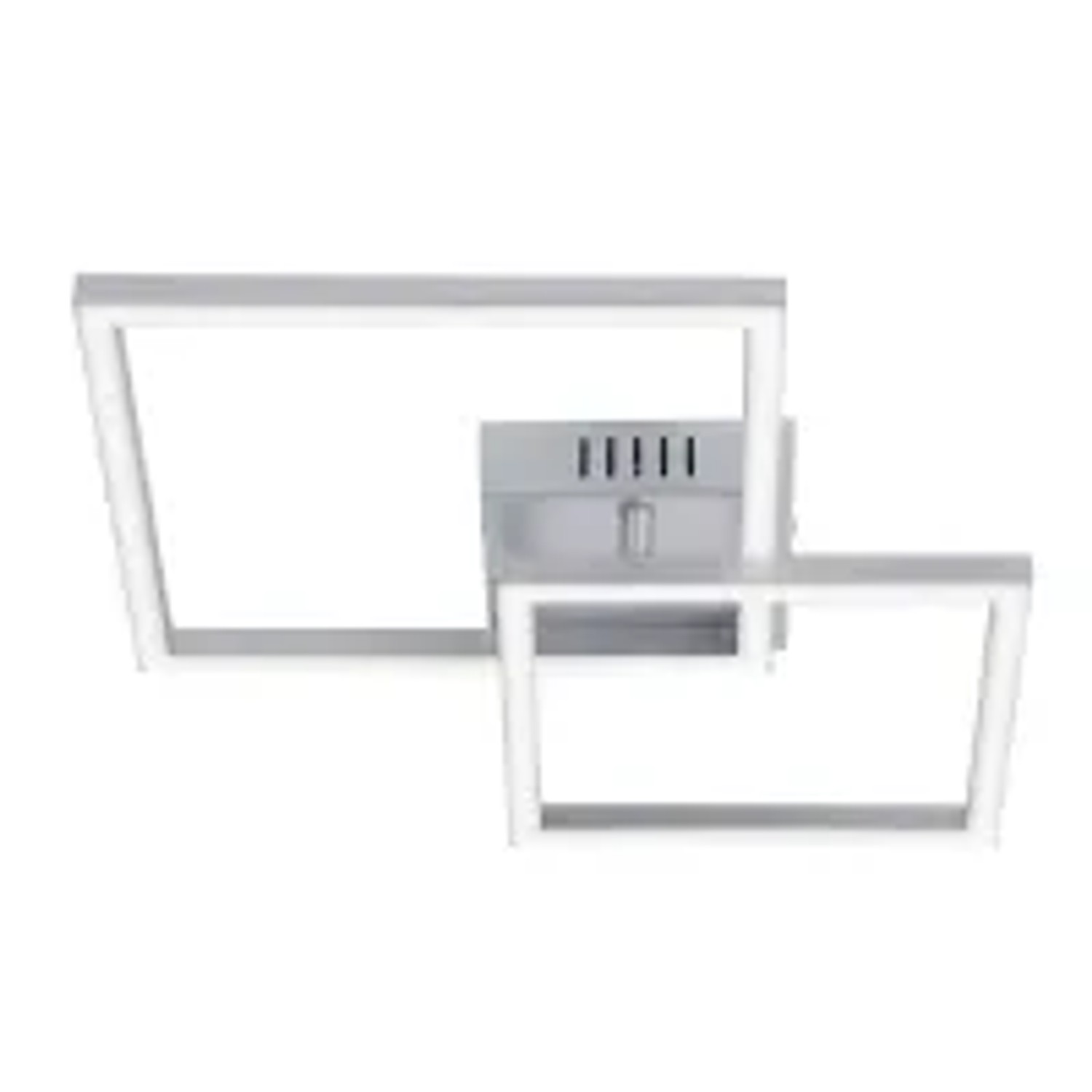 NETTLIFE LED Deckenleuchte aus Kunststoff L35cm Silber 20W
