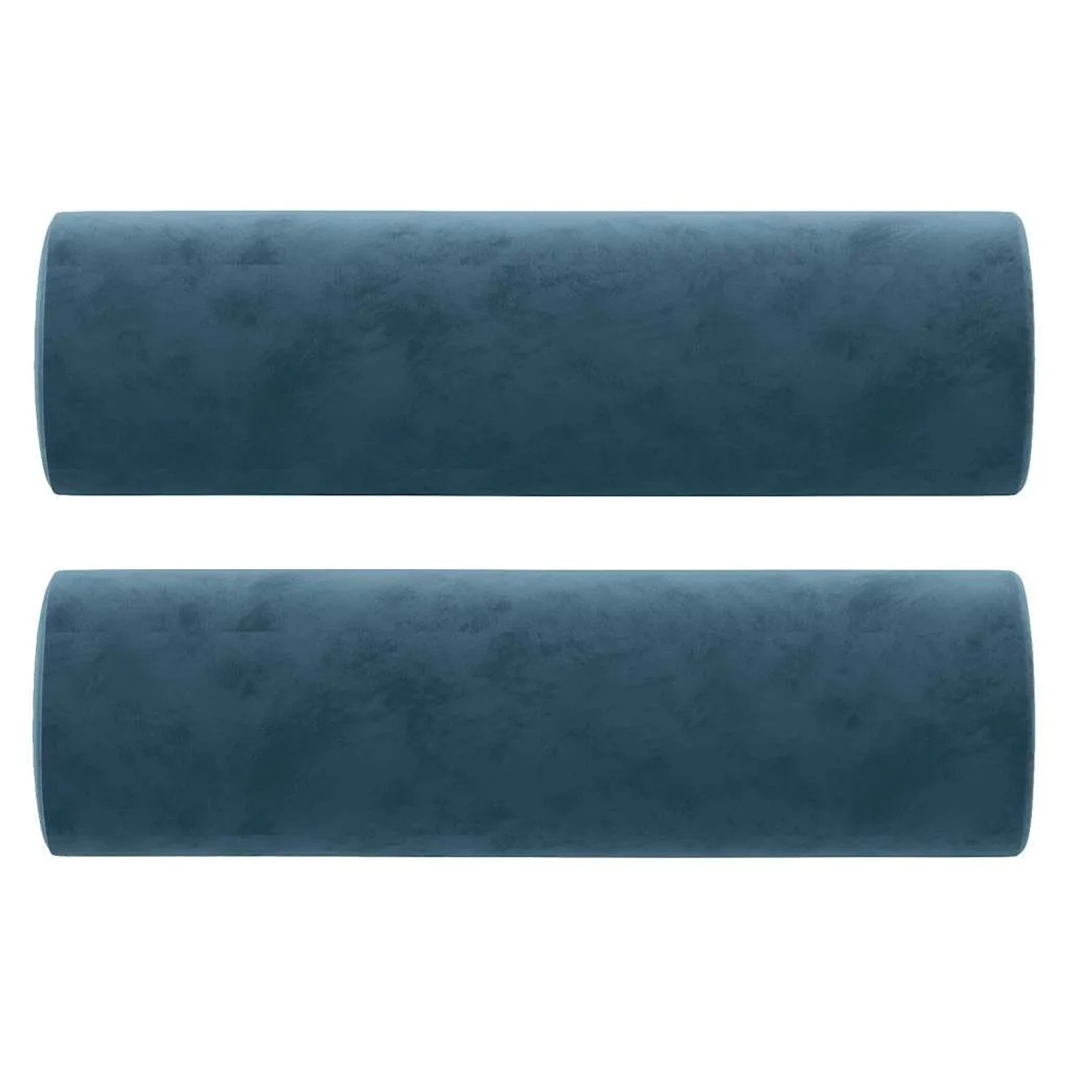 vidaXL Zierkissen 2 Stk Blau Ø15x50 cm Samt 349518