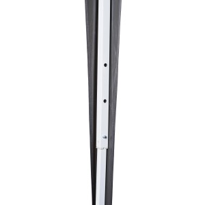 Detailaufnahme vom anthrazitfarbenen CHILLROI Faltpavillon (300x300 cm) mit weißem Gestell.