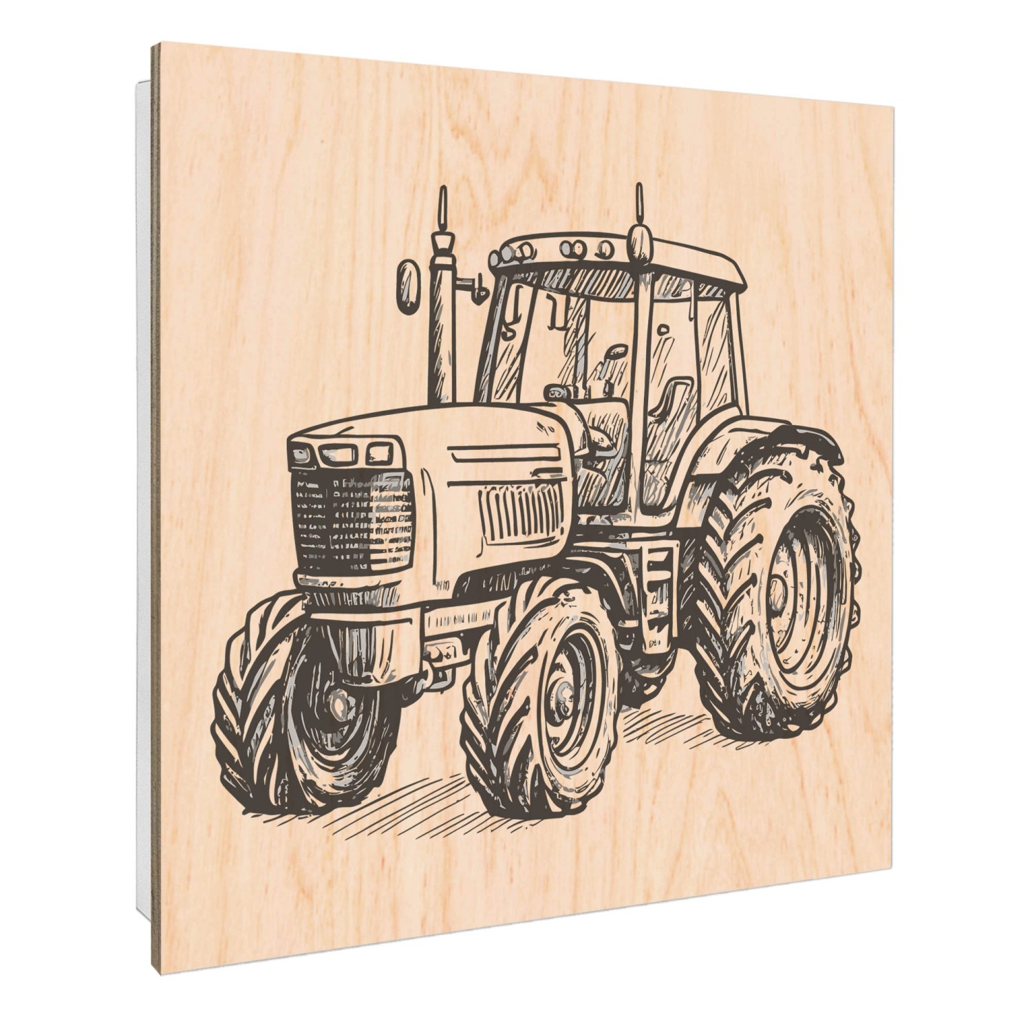 Banjado Großer Schlüsselbox Holz 30x30cm Weiß Scharnier Rechts 50 Haken Sch günstig online kaufen