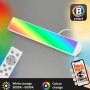 Dimmbare, weiße Brilo LED-Tischleuchte Muro S B-Smart mit Fernbedienung und App-Steuerung.