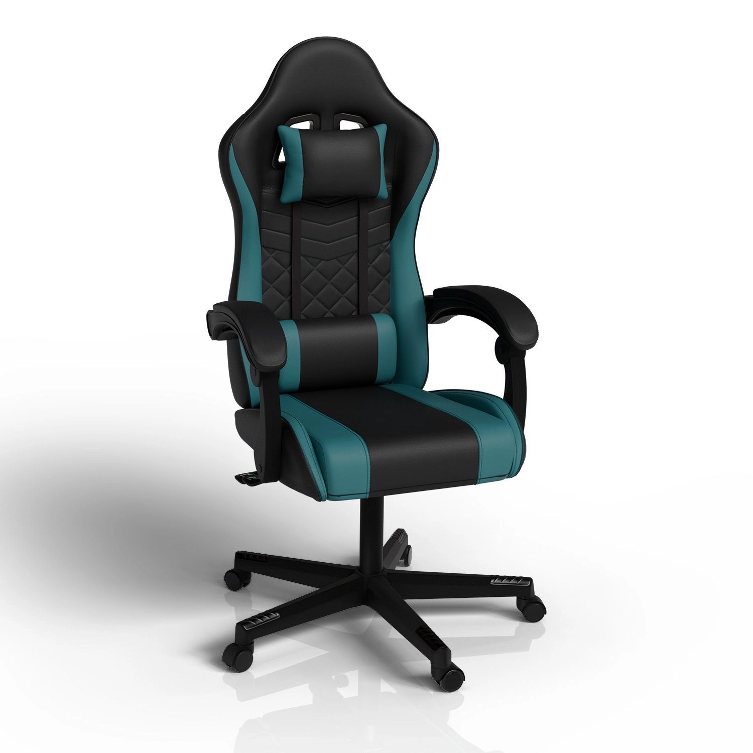 Juskys Gamingstuhl HyperSeat Schwarz/Türkis günstig online kaufen