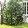 2er Set Costway Rankgitter aus Metall, schwarz, 180x50cm, als Gartenzaun oder Rankhilfe.