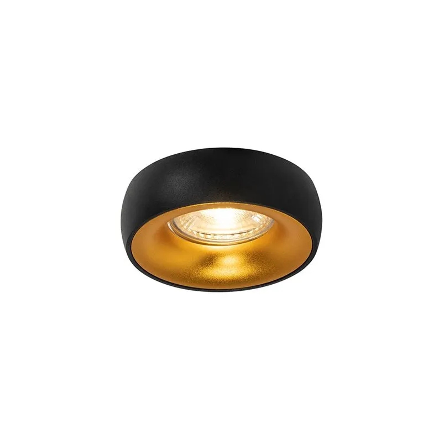 QAZQA Design Eingebautes SportSchwarz mit Goldenem Interieur Mooning