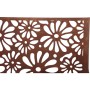 Detailansicht des Sichtschutzes für Garden Pleasure Pflanzkübel Kilian, Rostbraun mit Blumenmuster.