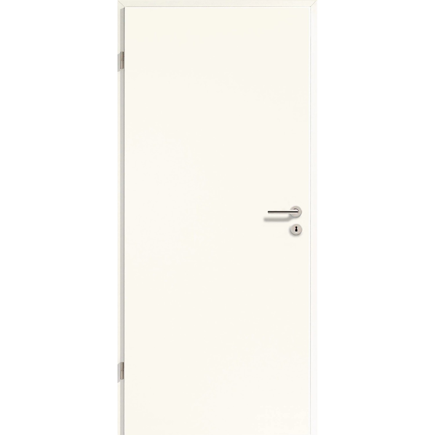 Zimmertür CPL Arctic Weiß ähnl. RAL 9016 (GL222) 61 cm x 211 cm Anschlag L