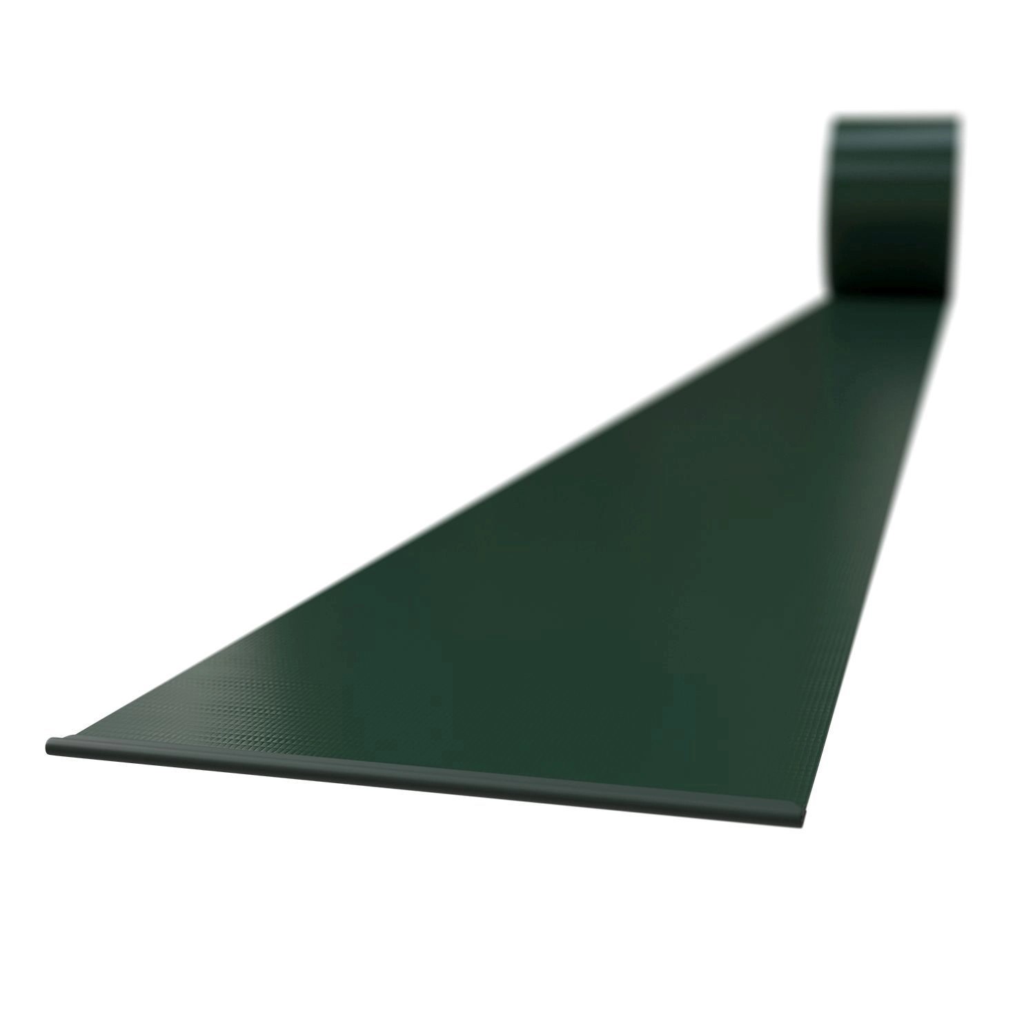 Grüne Juskys PVC Sichtschutzstreifen (3er Set) für Zaunbau, aufgerollt.