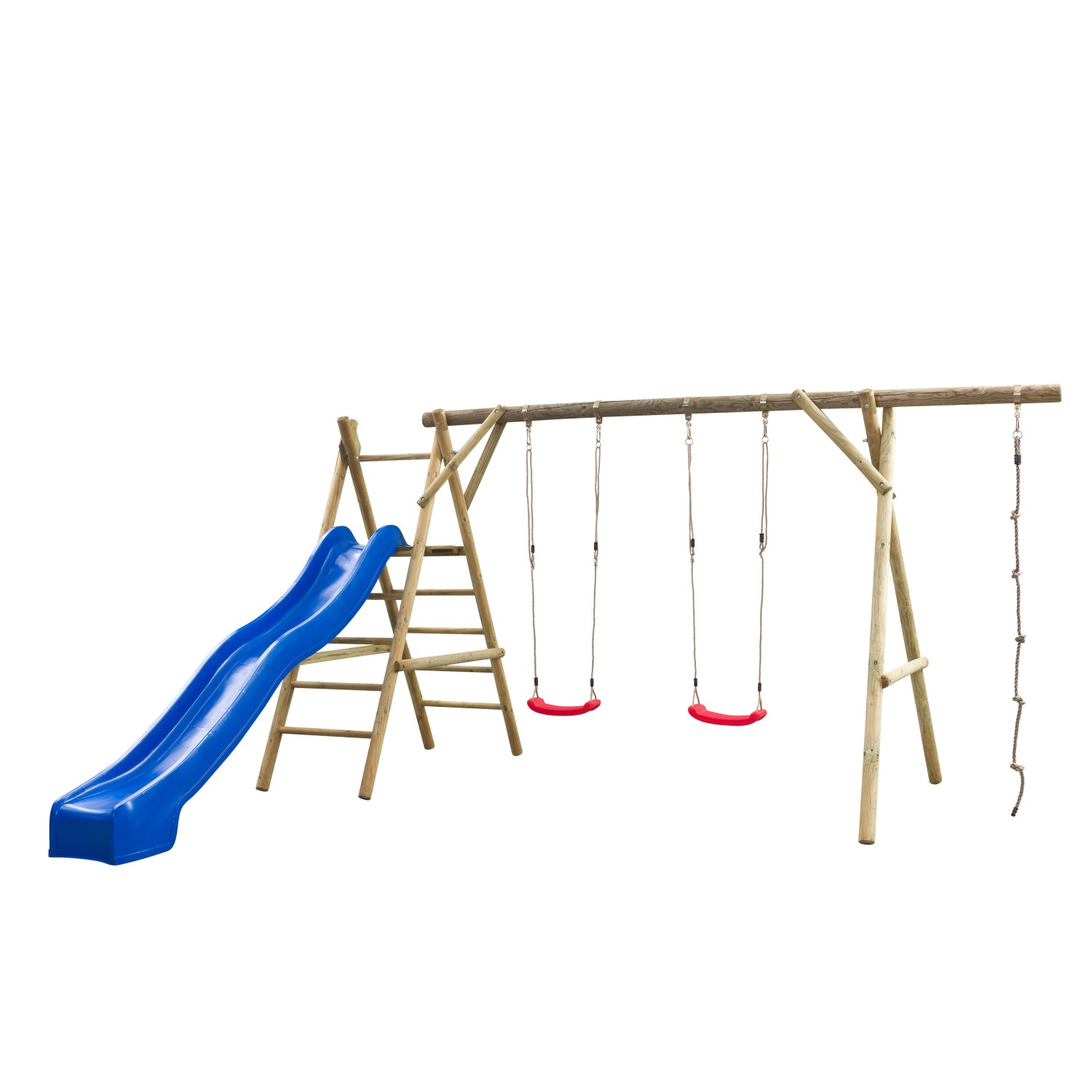 SwingKing Doppel-Schaukel Noortje mit Rutsche 220 cm x 450 cm x 375 cm günstig online kaufen