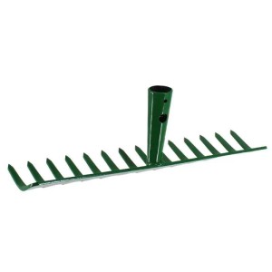 Galaflor Gartenrechen aus Stahl 14 Zinken 35 cm