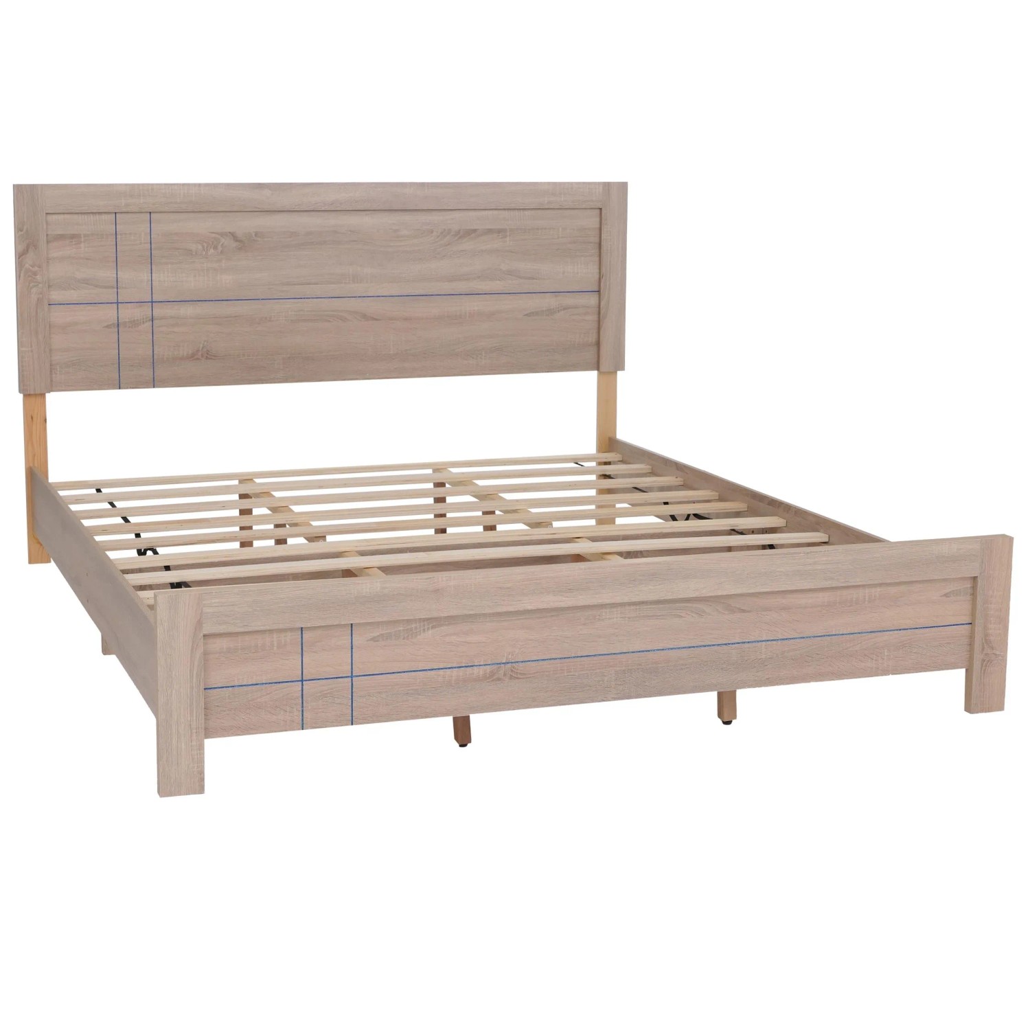 MCW King Size Bett P44 mit Lattenrost 180x200cm Sonoma-Eiche-Optik