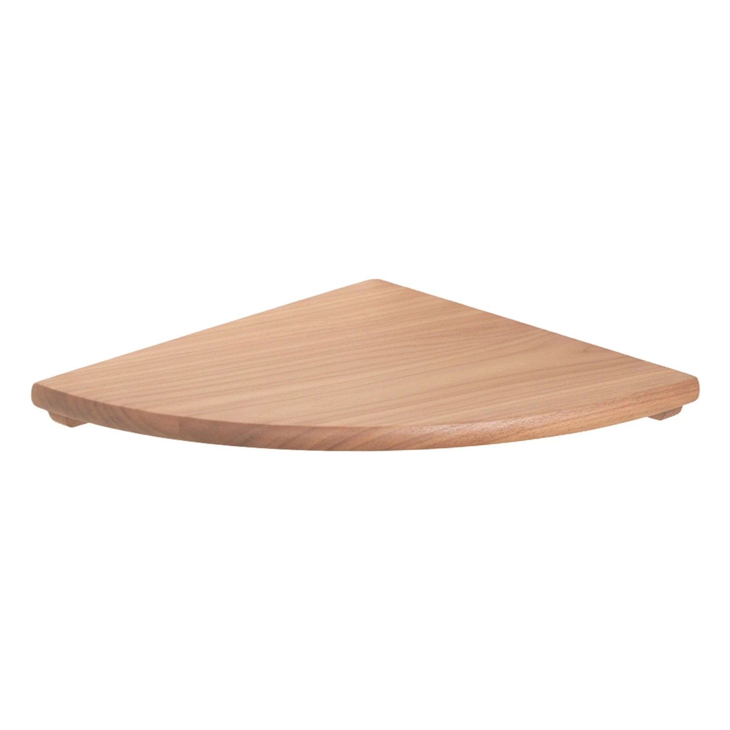 Relaxdays Wandeckregal Walnussholz Natur 3 cm x 25 cm x 25 cm