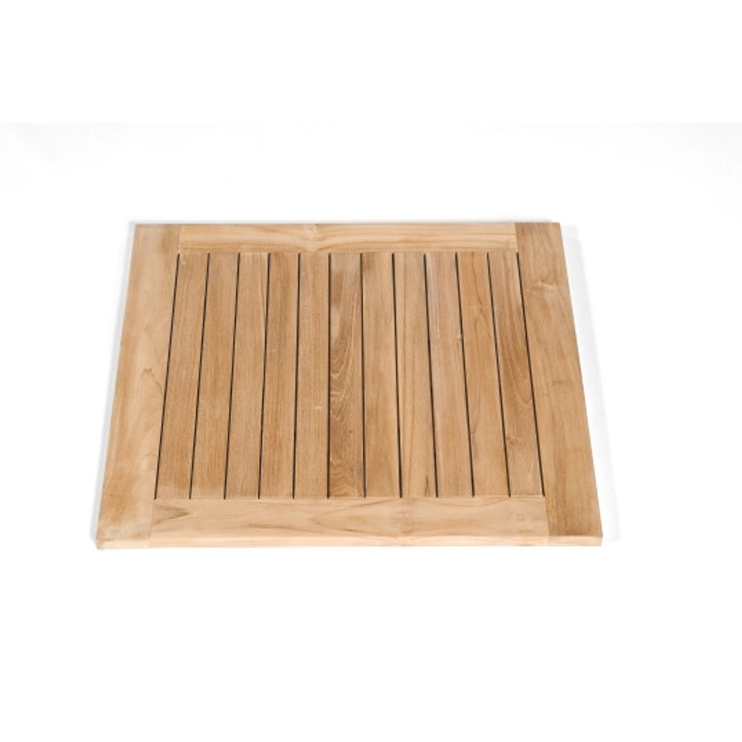 Natur24 Tischplatte Tunis 70 x 70 cm Teakholz Natur Tisch Platte Top günstig online kaufen