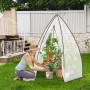 Sekey Foliengewächshaus 160x160x180cm Gewächshaus Tomatengewächshaus Überwinterungszelt Sechseckig Winterschutz Mehrzweck Treibhaus Pflanzenhaus_3