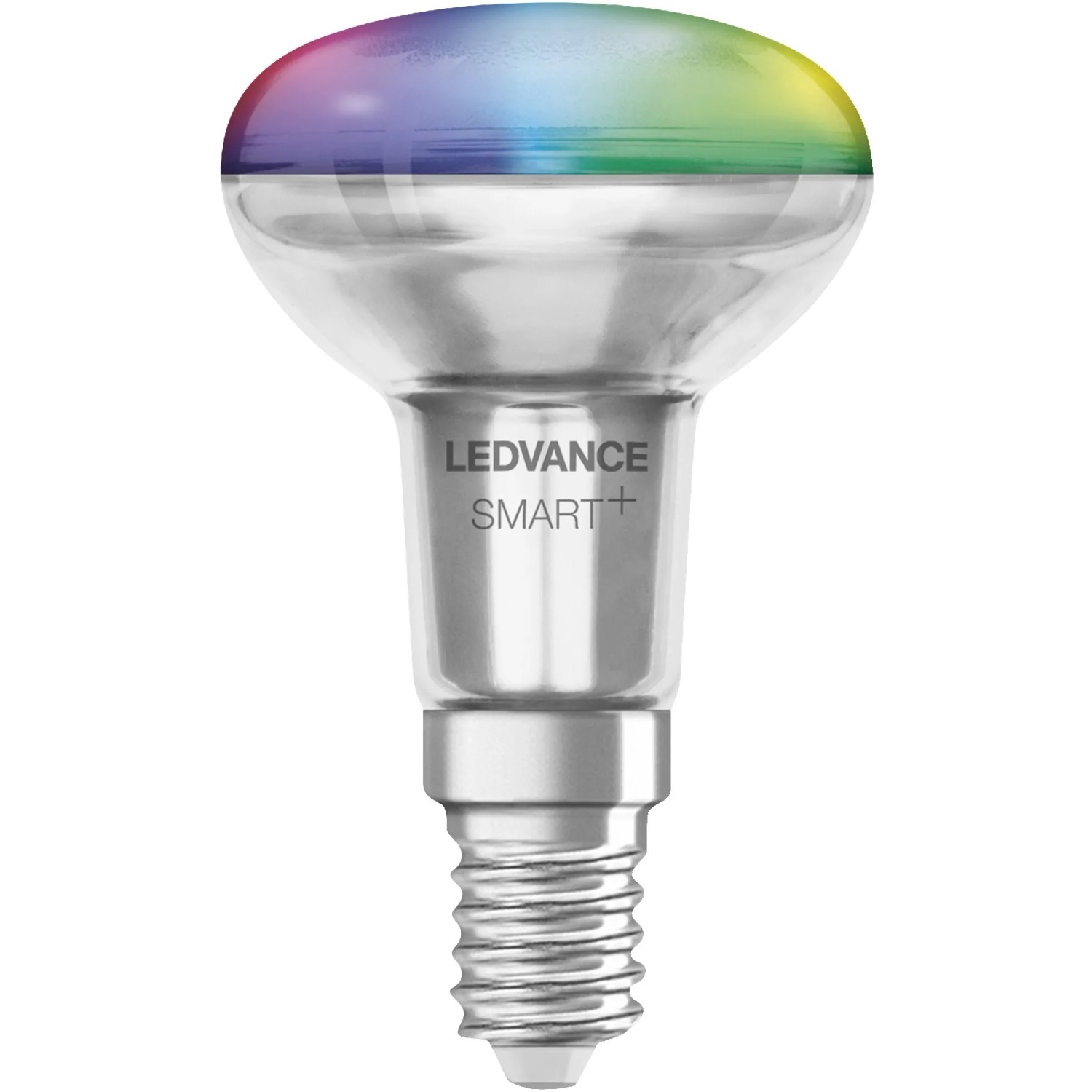 Ledvance Smart+ Reflektor RGBW E14 Leuchtmittel, smarte Lampe mit Farbwechsel und Dimmfunktion.