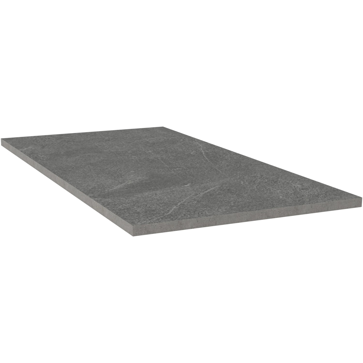Terrassenplatte Feinsteinzeug Vero in Steinoptik Anthrazit, 50x100 cm.