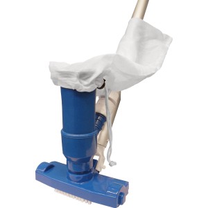 Ubbink CleanMagic Teichreiniger Set mit Bürste, Teleskopstiel und Auffangsack.