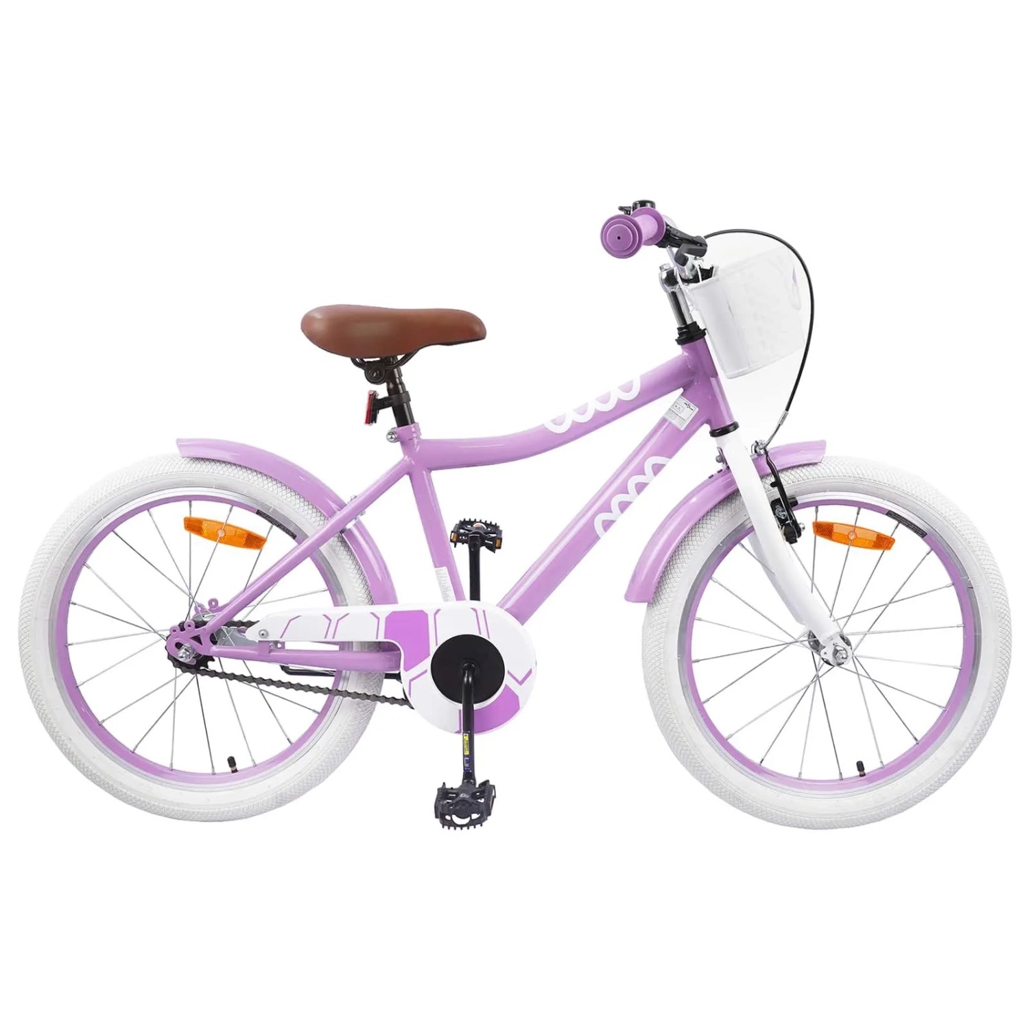vidaXL Kinderfahrrad 18 Zoll für 5-7 Jahre Alt Lila 42009550