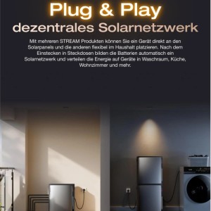 EcoFlow STREAM Ultra X mit Stromspeicher im Einsatz: Plug & Play Balkonkraftwerk für dezentrale Stromversorgung.