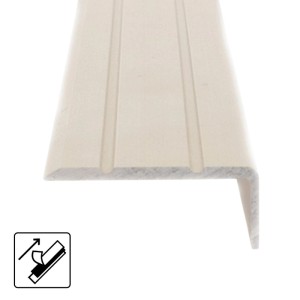 KARAT Winkelprofil, selbstklebend, Sahara, 2,45x1x100 cm, für Kanten, Treppen und Podeste.