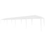 Weißes vidaXL Partyzelt 3x12 m aus PE, ideal für Gartenpartys und Feste im Freien.