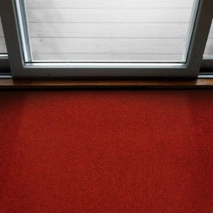 Floordirekt Schmutzfangmatte Hong Kong Extra Robust Rutschfest Rot 80 x 700 cm