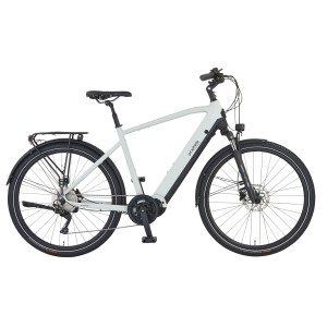 Prophete Trekking E-Bike Entdecker 5.0, 28 Zoll, Grau-Schwarz matt. Herren E-Bike mit Mittelmotor.