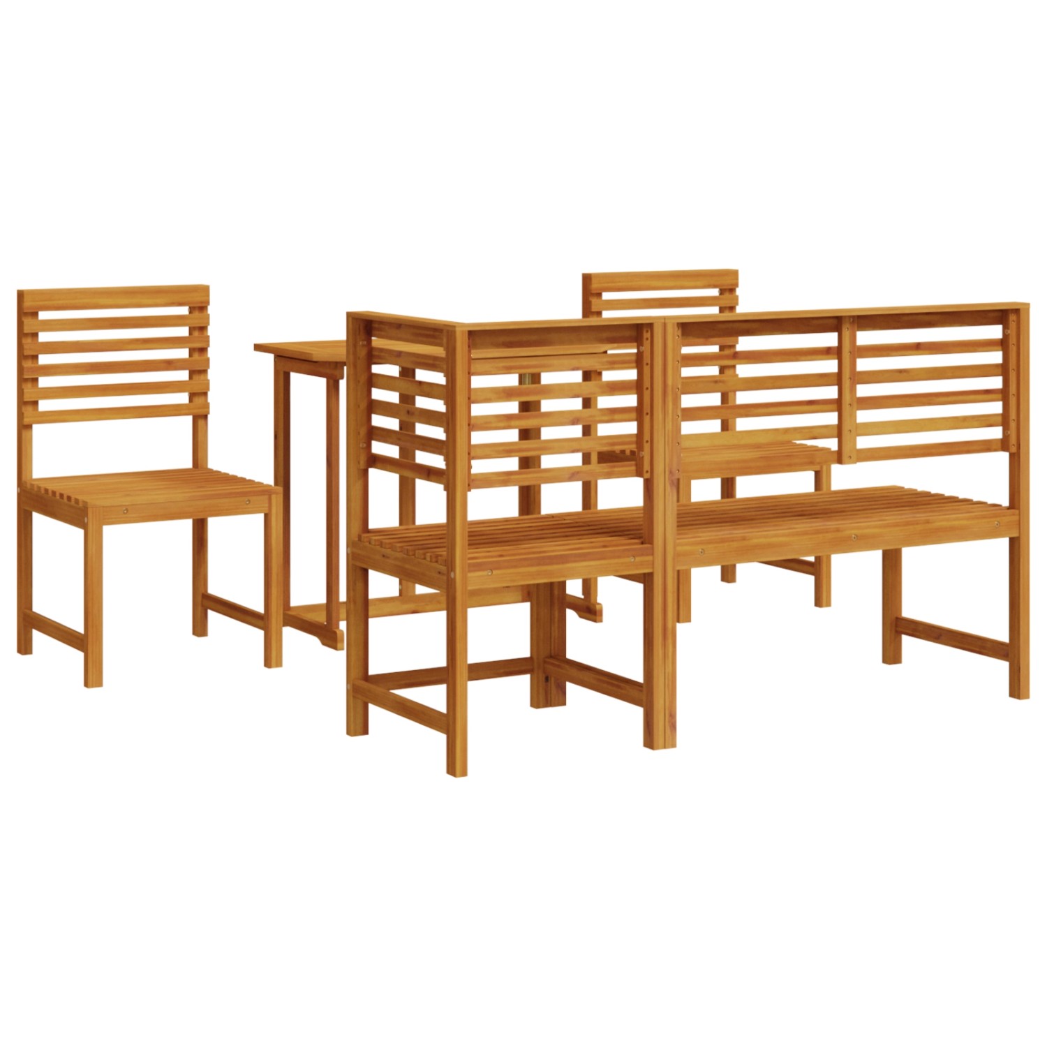 vidaXL 5-tlg Garten-Essgruppe Massivholz Akazie 3328696 günstig online kaufen