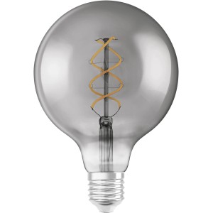 Osram LED-Leuchtmittel E27 in Globeform, 4W, extra warmes Licht, 16,8x12,4cm (H x Ø).
