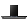 Schwarze Wolkenstein Kopffreihaube WT3-90A++BR mit Touch Control und LED-Beleuchtung.