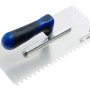 LUX Glättekelle Comfort, rostfrei, 6x6 mm Zahnung, ideal für Fliesen- und Bodenkleber.
