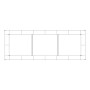 Bellissa Gabionen-Hochbeet Premium, verzinkt, 200x75x100cm, Bausatz ohne Steine.