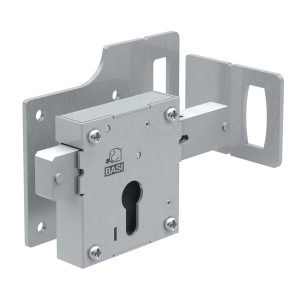 Basi Aufschraub-Torschloss ATS 80 für Metalltore, DIN rechts/links verwendbar.