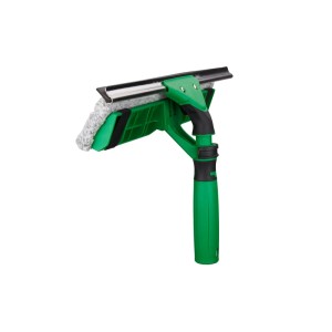 Unger Fensterwischer VisaVersa Pro 2-in-1, grün, 45 cm. Reinigungsgerät mit Mikrofaserpad.