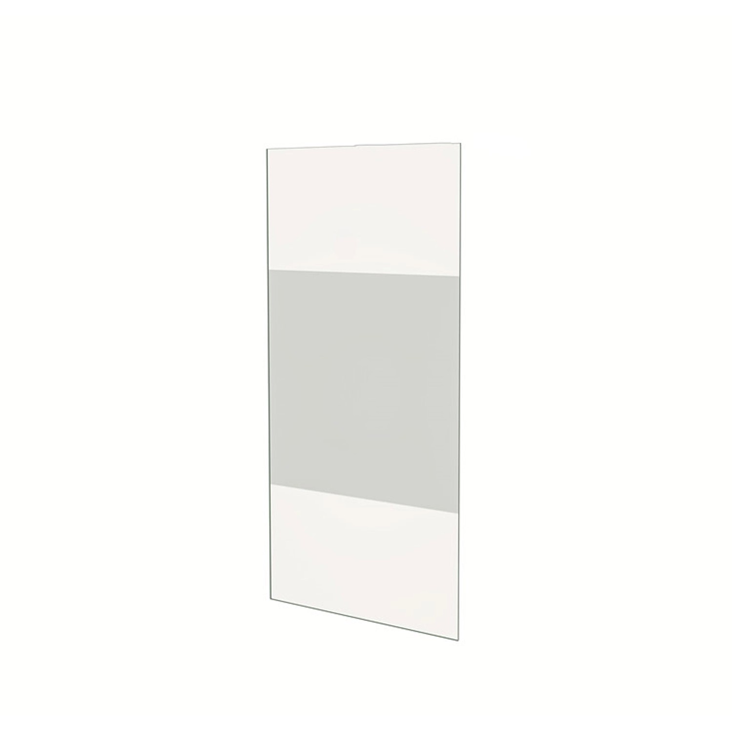 Duschparadies 107.7 x 200 cm Walk in Glas 10mm Nano Glas Duschwand Milchgla günstig online kaufen