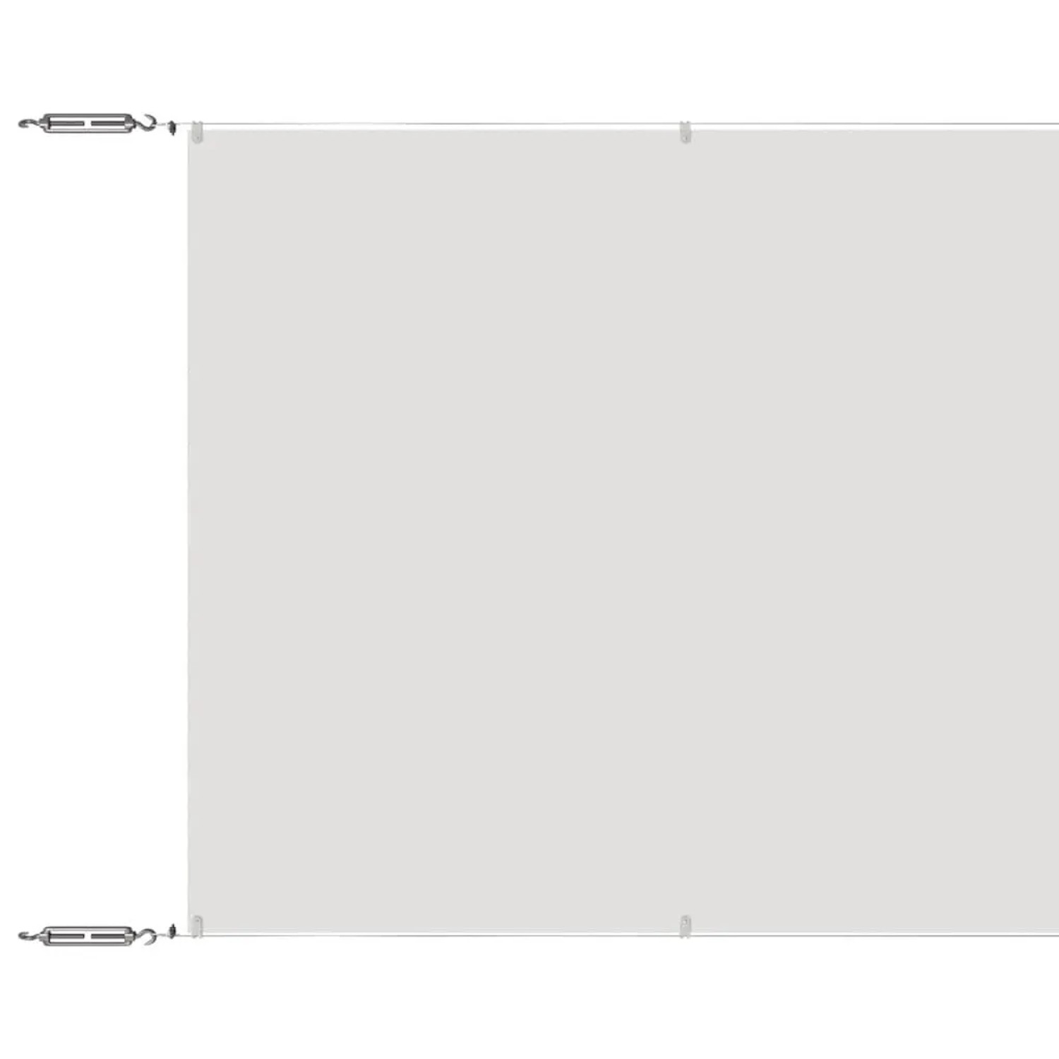 vidaXL Senkrechtmarkise Weiß 140x600 cm Oxford-Gewebe 148167