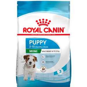Royal Canin Mini Puppy Trockenfutter für Welpen kleiner Rassen, 4kg Packung.