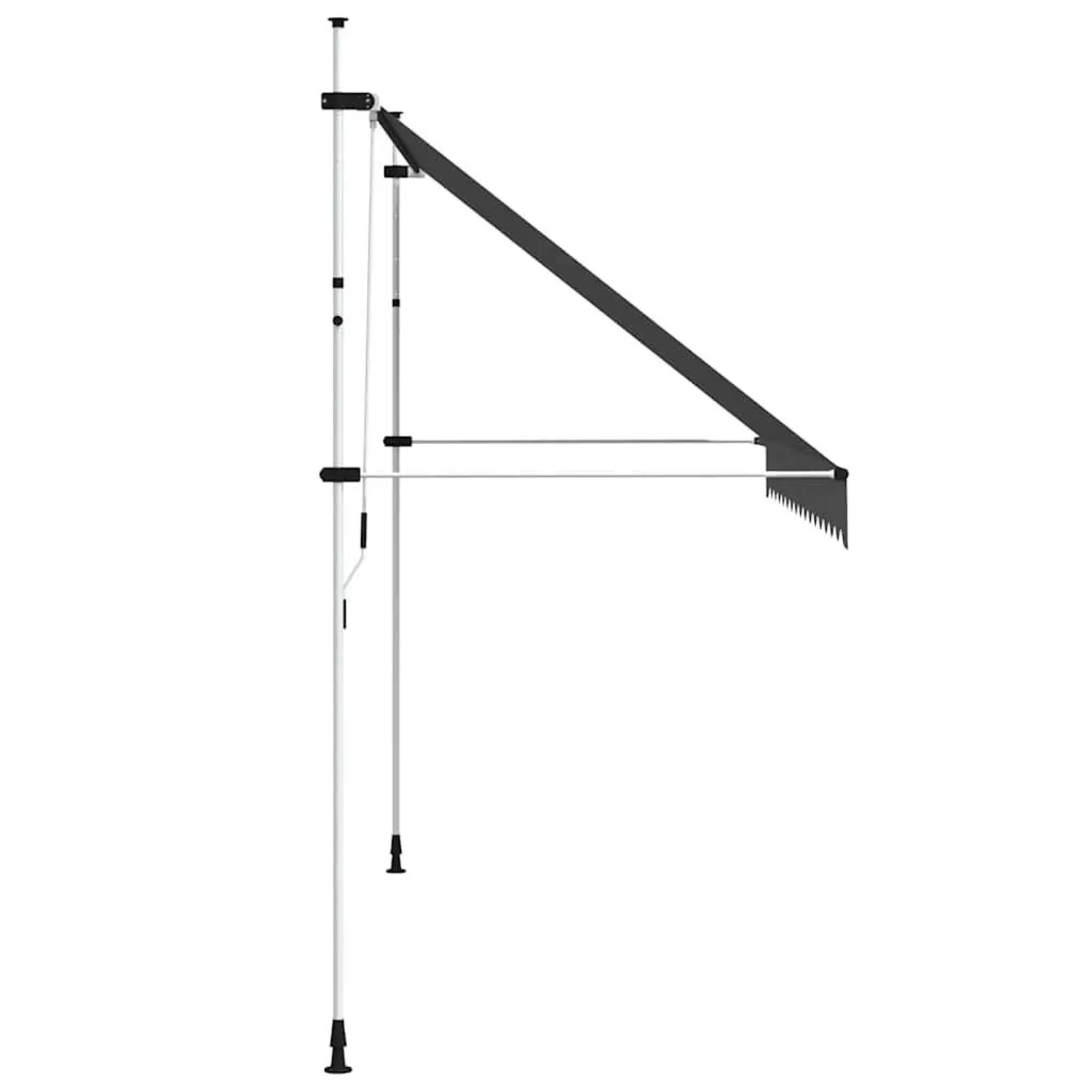 vidaXL Einziehbare Markise Handbetrieben 350 cm Anthrazit 143691_4