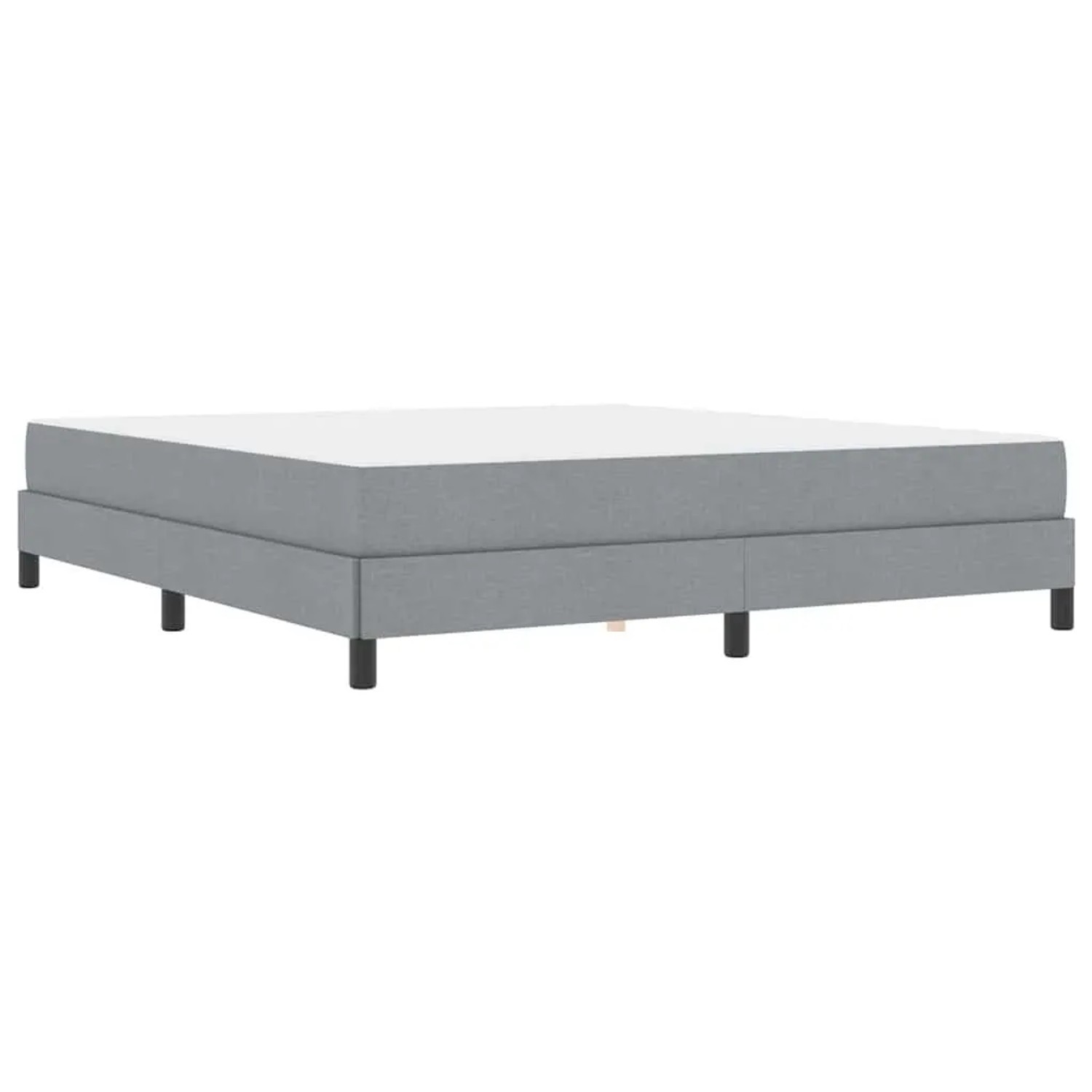 vidaXL Boxspringbett mit Matratze Hellgrau 180 x 200 cm Stoff 3398507 günstig online kaufen