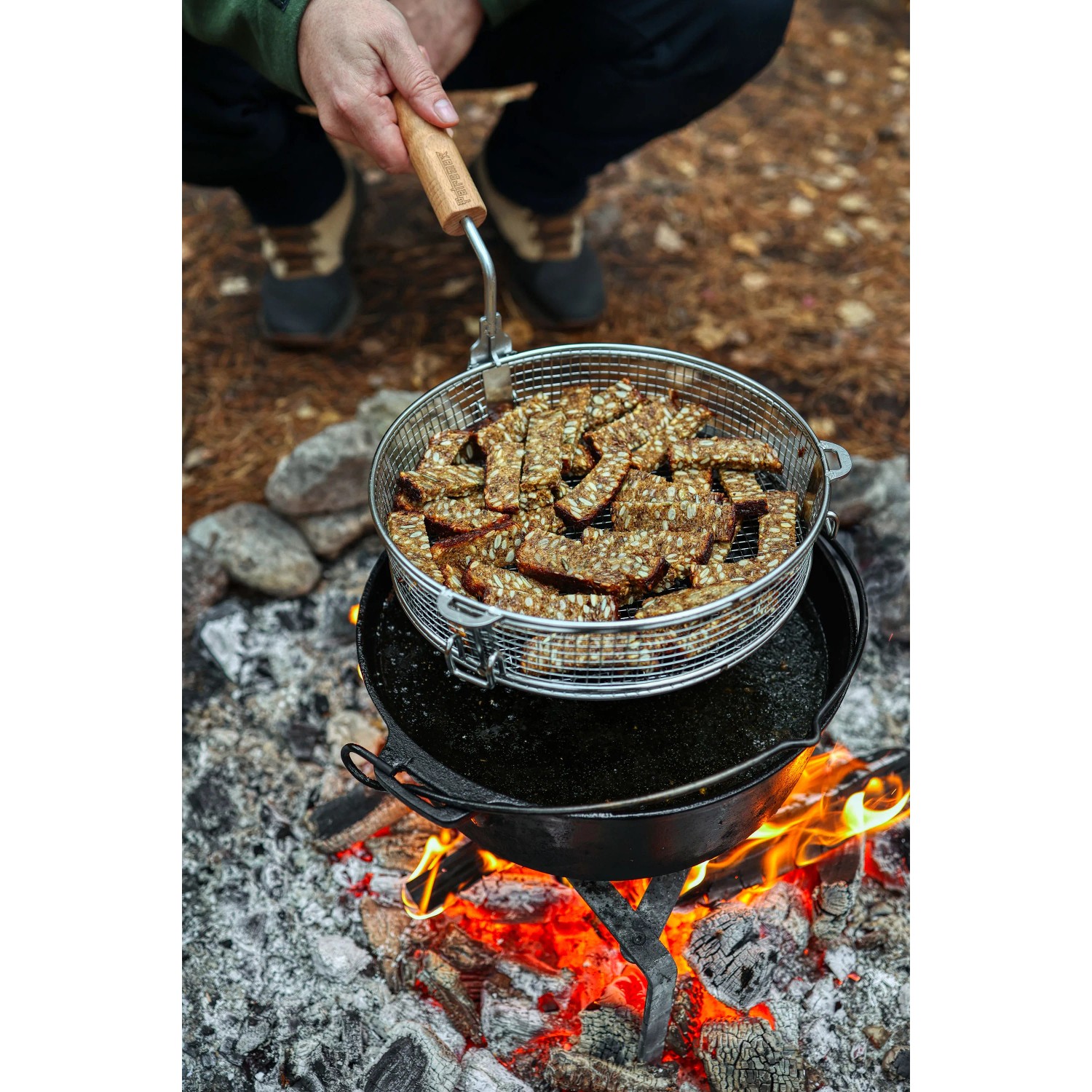 Petromax Petromax Frittierkorb FRYBA Edelstahl für Dutch Oven_7
