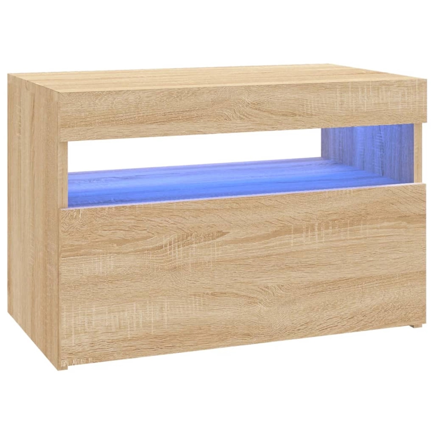 VidaXL TV-Schrank mit LED-Leuchten Sonoma-Eiche 60x35x40 cm günstig online kaufen