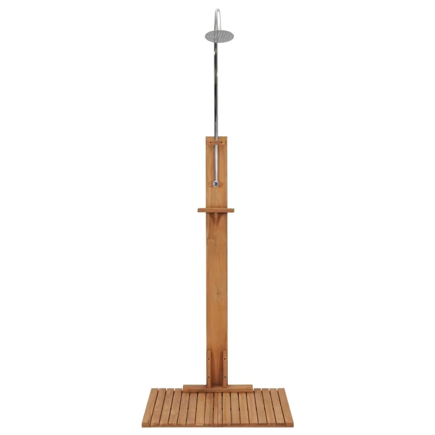 vidaXL Gartendusche 75x75x210 cm Massivholz Teak 312276_4