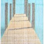 Dekorativer Türvorhang Bridge mit Strandmotiv, 90x200 cm, ideal als Raumteiler.